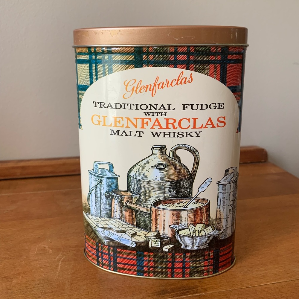 Vintage Glenfarclas Whisky Fudge Tin